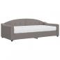 Preview: Tagesbett mit Matratze Taupe 90x200 cm Stoff