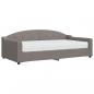 Preview: Tagesbett mit Matratze Taupe 100x200 cm Stoff