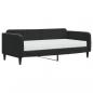 Preview: Tagesbett mit Matratze Schwarz 90x190 cm Samt