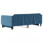 Preview: Tagesbett Ausziehbar Blau 100x200 cm Samt