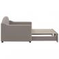 Preview: Tagesbett Ausziehbar Taupe 80x200 cm Stoff