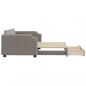 Preview: Tagesbett Ausziehbar mit Schubladen Taupe 100x200 cm Stoff