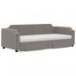 Preview: Tagesbett Ausziehbar mit Schubladen Taupe 80x200 cm Stoff