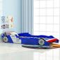 Preview: ARDEBO.de - Kinder Rennwagen-Bett 90x200 cm Blau