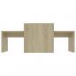 Preview: Couchtisch-Set Sonoma-Eiche 100x48x40 cm Holzwerkstoff