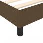 Preview: Boxspringbett mit Matratze Dunkelbraun 120x200 cm Stoff