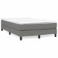 Preview: Boxspringbett mit Matratze Dunkelgrau 120x200 cm Stoff