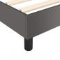 Preview: Boxspringbett mit Matratze Grau 100x200 cm Kunstleder