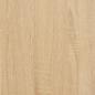 Preview: Bettgestell Sonoma-Eiche 140x190 cm Holzwerkstoff