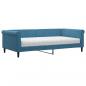 Preview: Tagesbett mit Matratze Blau 100x200 cm Samt