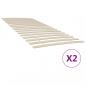 Preview: ARDEBO.de - Lattenroste mit 34 Latten 2 Stk. 90x200 cm