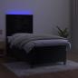 Preview: Boxspringbett mit Matratze & LED Schwarz 100x200 cm Samt