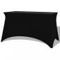 Preview: ARDEBO.de - Stretch-Tischhusse 2 Stk. 183 x 76 x 74 cm Schwarz