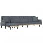 Preview: Schlafsofa in L-Form Dunkelgrau 271x140x70 cm Samt