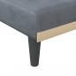 Preview: Schlafsofa in L-Form Dunkelgrau 271x140x70 cm Samt