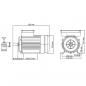 Preview: Einphasen-Elektromotor Aluminium 2,2 kW 3 PS 2-polig 2800 U/min