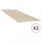 Preview: ARDEBO.de - Lattenroste mit 48 Latten 2 Stk. 100x200 cm