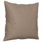 Preview: Zierkissen 2 Stk. Taupe 40x40 cm Mikrofasergewebe