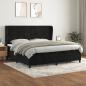 Preview: ARDEBO.de - Boxspringbett mit Matratze Schwarz 200x200 cm Samt