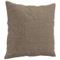 Preview: Zierkissen 2 Stk. Taupe 40x40 cm Stoff