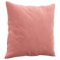 Preview: Zierkissen 2 Stk. Rosa 40x40 cm Samt