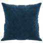 Preview: Zierkissen 2 Stk. Blau 40x40 cm Samt