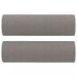 Preview: 2-Sitzer-Sofa mit Zierkissen Taupe 140 cm Stoff