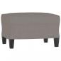 Preview: 3-Sitzer-Sofa mit Hocker Taupe 180 cm Stoff