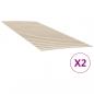 Preview: ARDEBO.de - Lattenroste mit 48 Latten 2 Stk. 90x200 cm