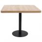 Preview: Bistrotisch Hellbraun 80x80 cm MDF