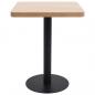 Preview: Bistrotisch Hellbraun 60x60 cm MDF