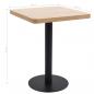 Preview: Bistrotisch Hellbraun 60x60 cm MDF