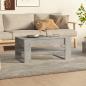 Preview: ARDEBO.de - Couchtisch Betongrau 102x55x45 cm Holzwerkstoff