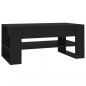 Preview: Couchtisch Schwarz 102x55x45 cm Holzwerkstoff