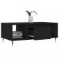 Preview: Couchtisch Schwarz 90x50x36,5 cm Holzwerkstoff