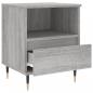 Preview: Nachttische 2 Stk. Grau Sonoma 40x35x50 cm Holzwerkstoff