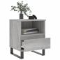 Preview: Nachttische 2 Stk. Grau Sonoma 40x35x50 cm Holzwerkstoff