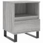 Preview: Nachttische 2 Stk. Grau Sonoma 40x35x50 cm Holzwerkstoff