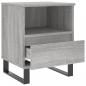 Preview: Nachttische 2 Stk. Grau Sonoma 40x35x50 cm Holzwerkstoff