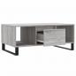 Preview: Couchtisch Grau Sonoma 90x50x36,5 cm Holzwerkstoff