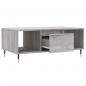 Preview: Couchtisch Grau Sonoma 90x50x36,5 cm Holzwerkstoff