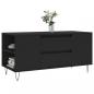 Preview: Couchtisch Schwarz 102x44,5x50 cm Holzwerkstoff