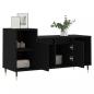 Preview: TV-Schrank Schwarz 100x35x55 cm Holzwerkstoff