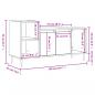 Preview: TV-Schrank Grau Sonoma 100x35x55 cm Holzwerkstoff