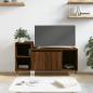 Preview: ARDEBO.de - TV-Schrank Braun Eichen-Optik 100x35x55 cm Holzwerkstoff