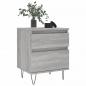 Preview: Nachttische 2 Stk. Grau Sonoma 40x35x50 cm Holzwerkstoff