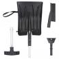 Preview: Schneeschaufel-Set 3-in-1 Schwarz Aluminium