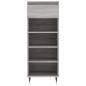 Preview: Schuhschrank Grau Sonoma 40x36x105 cm Holzwerkstoff