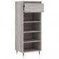 Preview: Schuhschrank Grau Sonoma 40x36x105 cm Holzwerkstoff