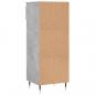 Preview: Schuhschrank Betongrau 40x36x105 cm Holzwerkstoff